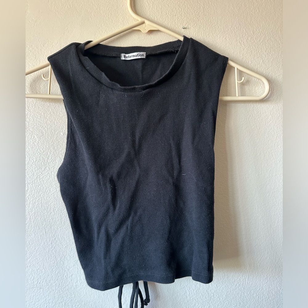 Reformation backless crop tank